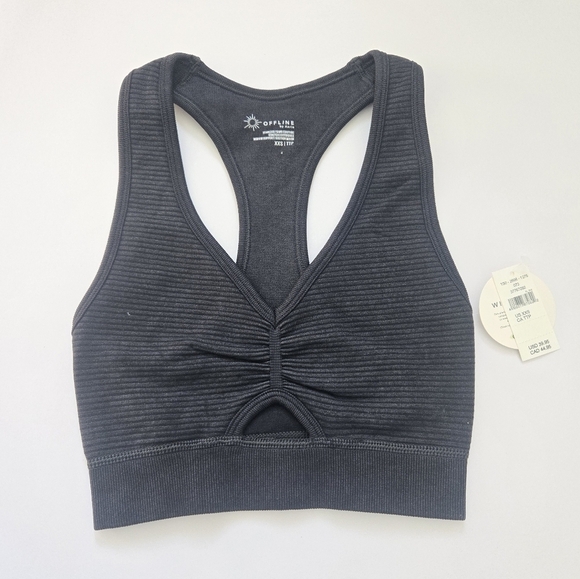 NWT Aerie Offline Seamless Keyhole Sports Bra XXS - Picture 1 of 4